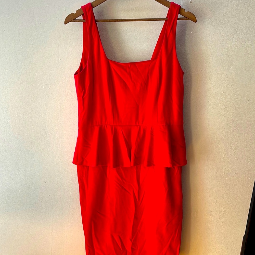Chelsea&Theodore size:M red peplum dress
